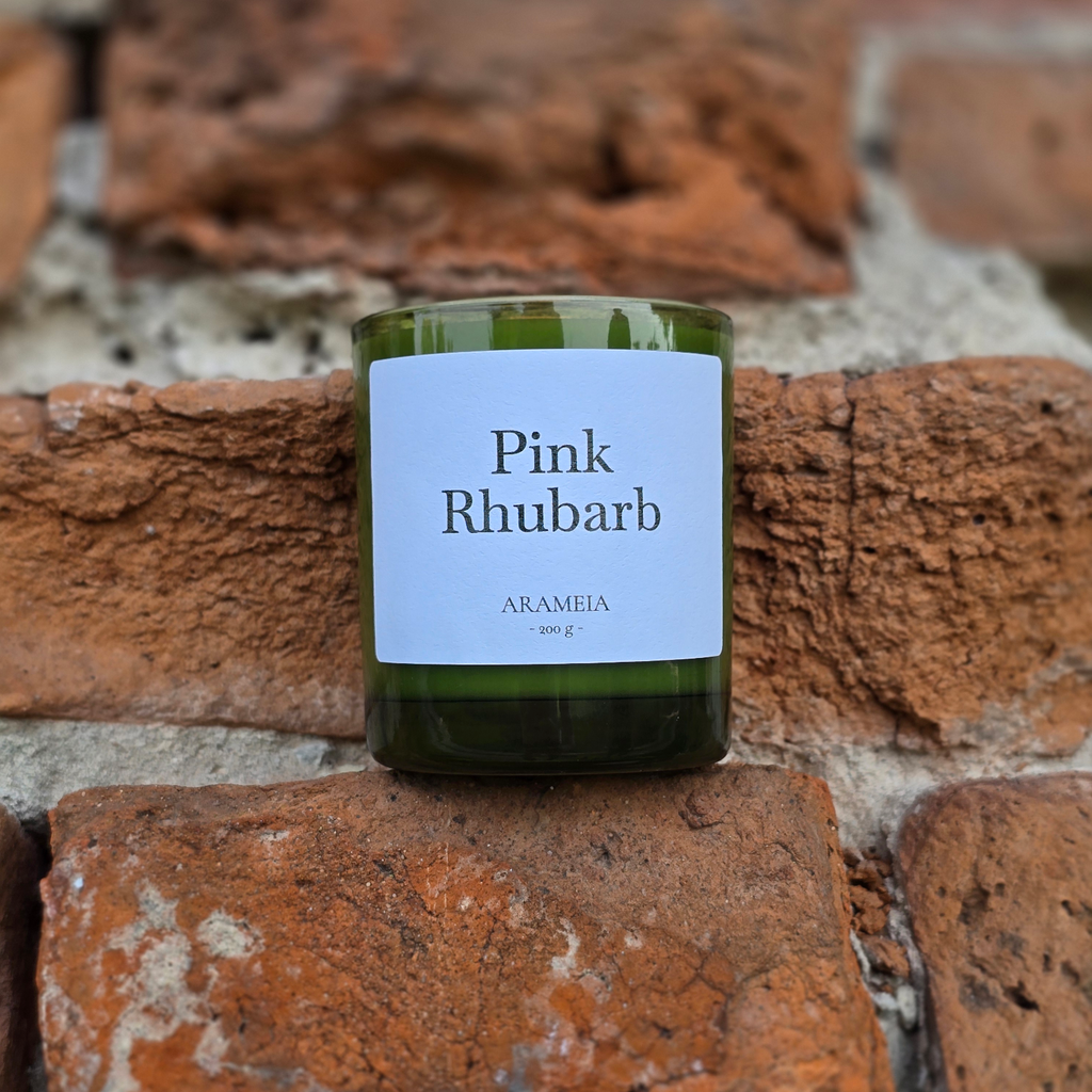 Pink Rhubarb Candle